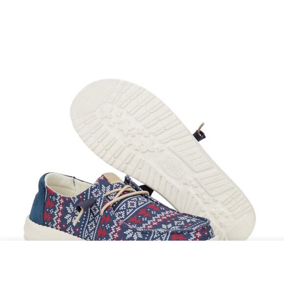 Hey Dude Wendy Ugly Winter Sweater Christmas Slip On Shoes Loafers Mens 12